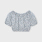 Blue and White Dobby Top, 3026
