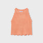 Sleeveless Knit Top, Peach, 3027