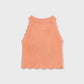 Sleeveless Knit Top, Peach, 3027