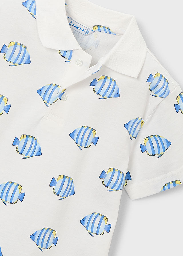 S/S Polo, Fish, 3104