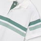 S/S Green Stripe Polo, 3107