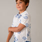 S/S Fish Print Shirt, 3115