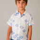 S/S Fish Print Shirt, 3115