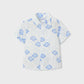 S/S Fish Print Shirt, 3115