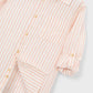 L/S Linen Shirt, Peach Stripe, 3119