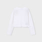 Knit Cardigan, White, 3383