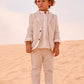 Linen Suit Pants, Oat, 3574