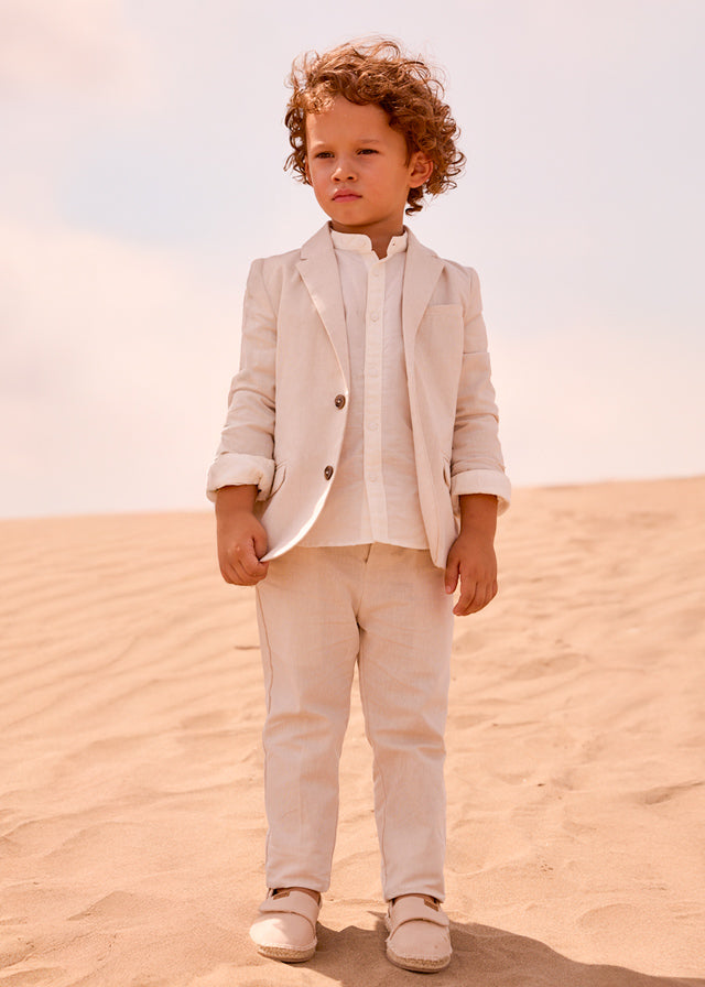 Linen Suit Pants, Oat, 3574