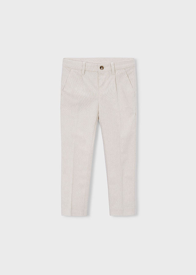 Linen Suit Pants, Oat, 3574