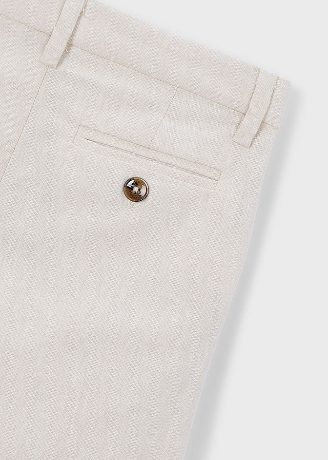 Linen Suit Pants, Oat, 3574