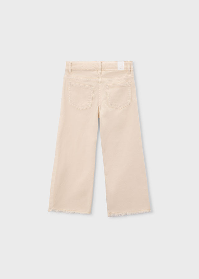 Wide Leg Twill Pants, Chickpea, 3588