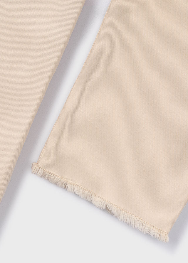 Wide Leg Twill Pants, Chickpea, 3588