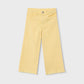 Wide Leg Twill Pants, Buttercream, 3588