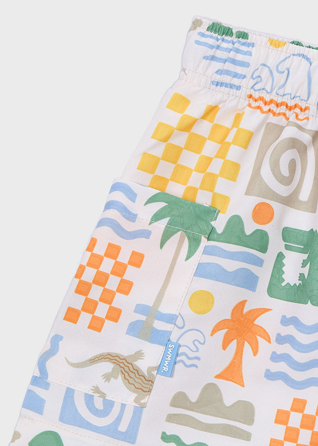 Printed Swim Trunks, 3612