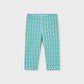 Printed Capri Leggings, Ocean, 3722