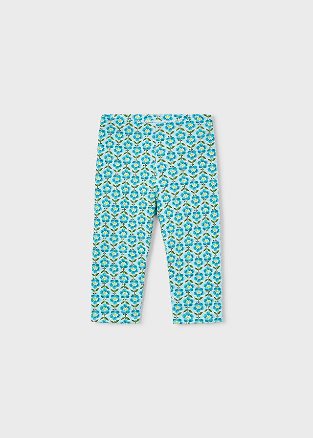 Printed Capri Leggings, Ocean, 3722