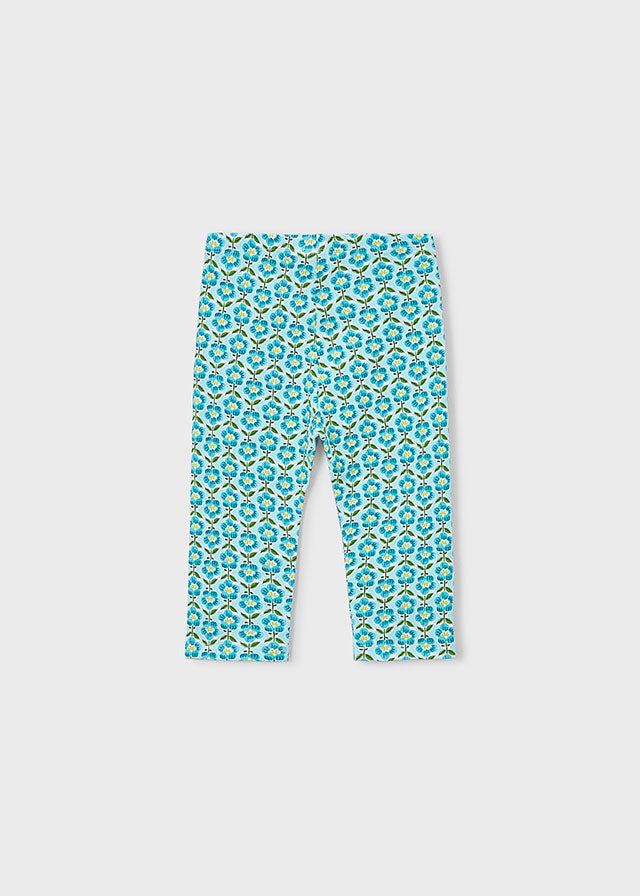 Printed Capri Leggings, Ocean, 3722
