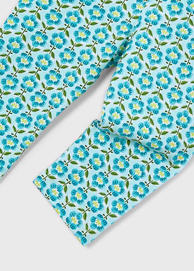 Printed Capri Leggings, Ocean, 3722