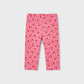 Printed Leggings, Capri Geranium, 3722