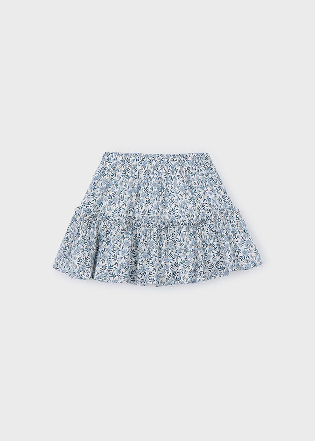 Blue and White Dobby Skirt, 3026