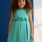 Crepe Flower Dress