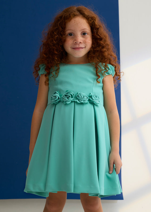 Crepe Flower Dress