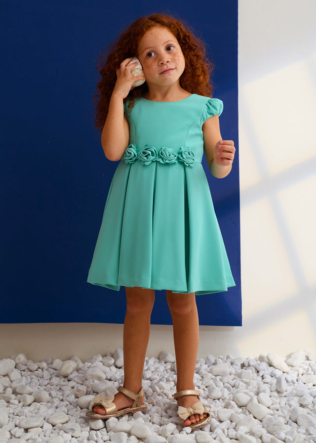 Crepe Flower Dress