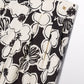 Black Floral Print Culotte Pants