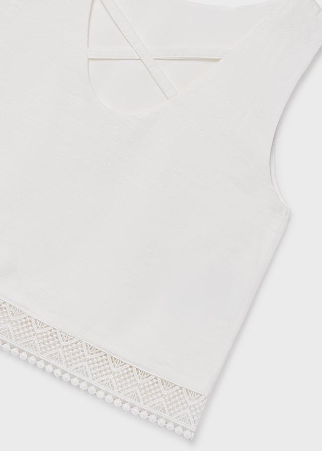 Sleeveless Top, Natural, 6157