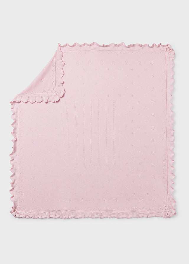 Knit Baby Blanket, Pink, 9020
