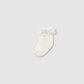 Lace Edge Socks, Natural, 9061