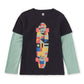 L/S Layered Tee, Skateboard