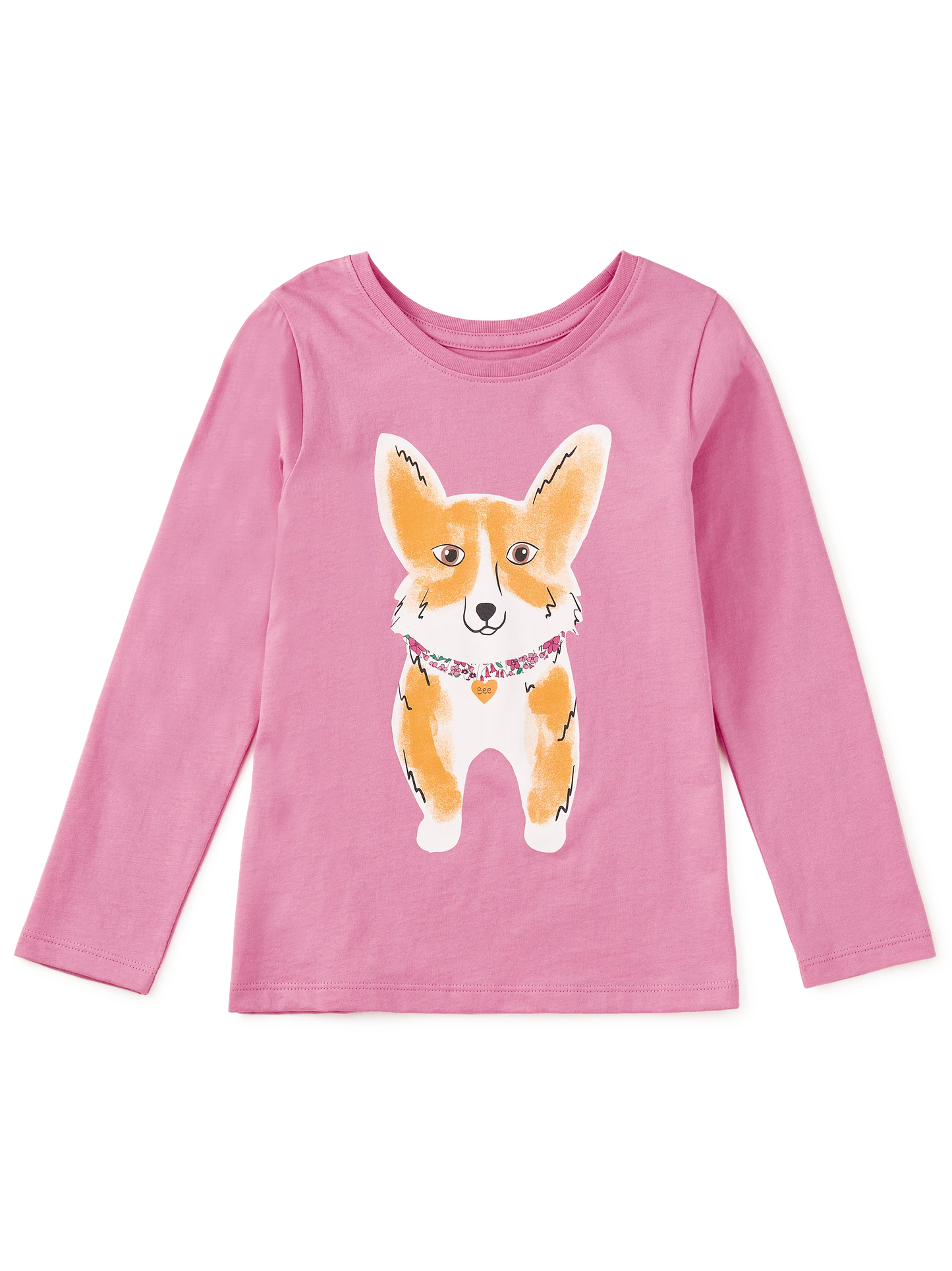 L/S Double-Sided Graphic Tee, Corgi Love