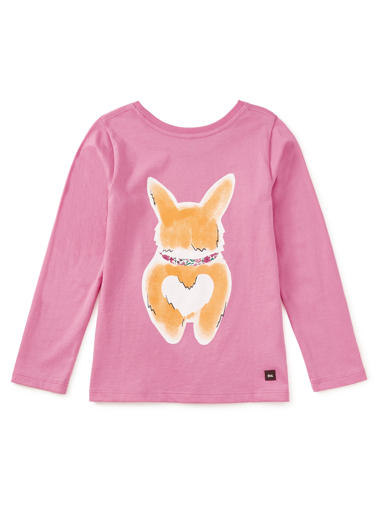 L/S Double-Sided Graphic Tee, Corgi Love