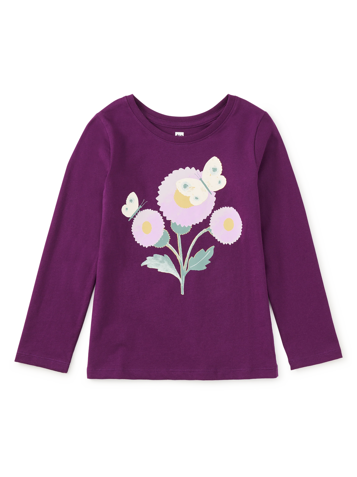 L/S Graphic Tee, Butterfly Thistle