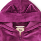 Cat Ears Velour Hoodie, Cosmic Berry