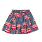 Pleated Jersey Skirt, Double Decker Bus
