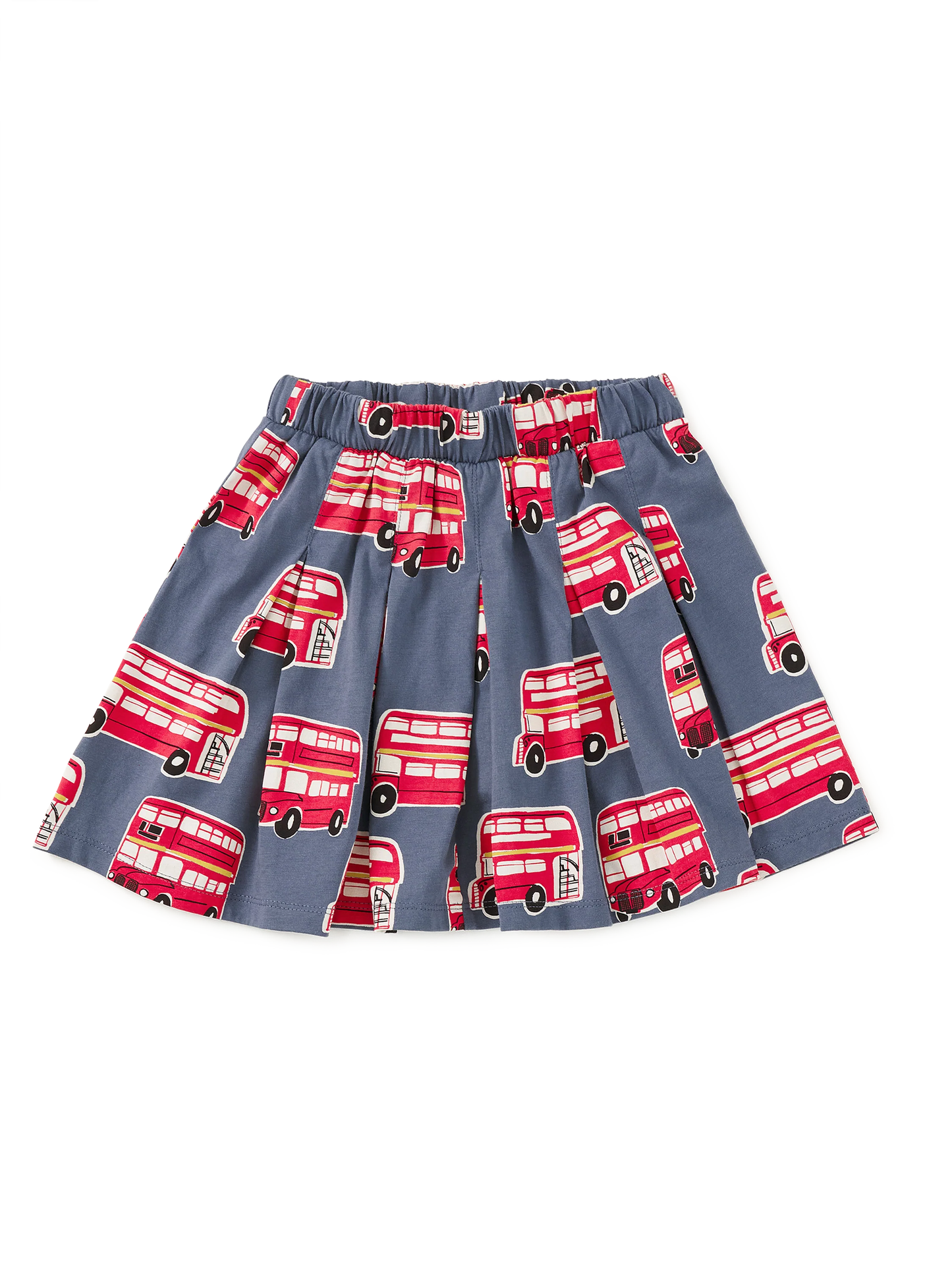 Pleated Jersey Skirt, Double Decker Bus