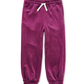 Easy Fit Velour Joggers, Cosmic Berry
