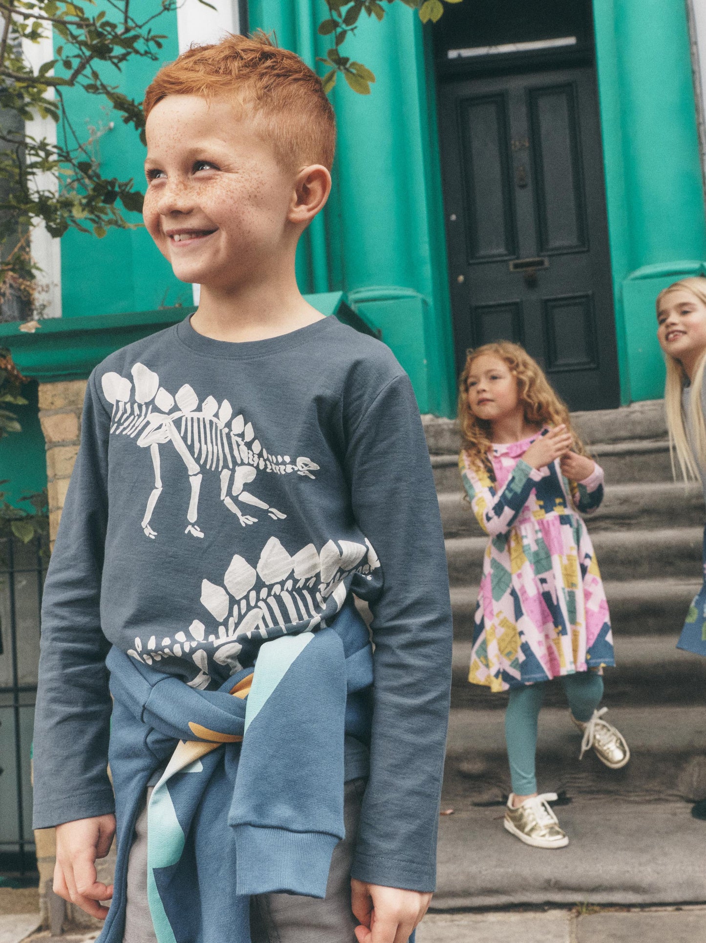 L/S Graphic Tee, Fossil Stegosaurus