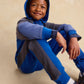 Color Block Stripe-Out Joggers, Royal