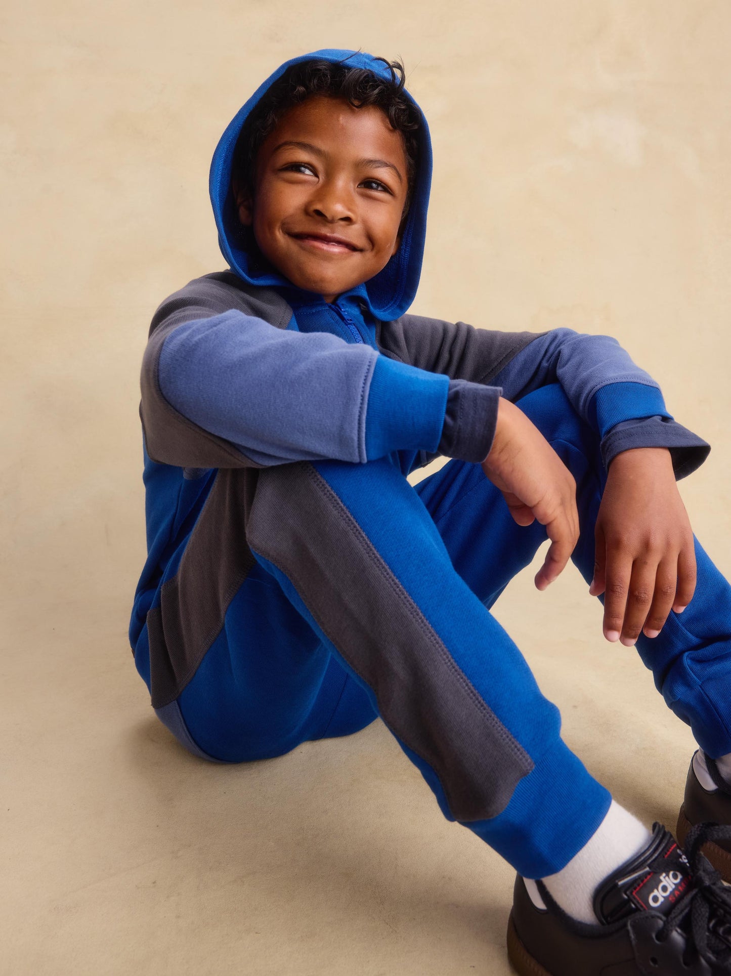 Color Block Stripe-Out Joggers, Royal