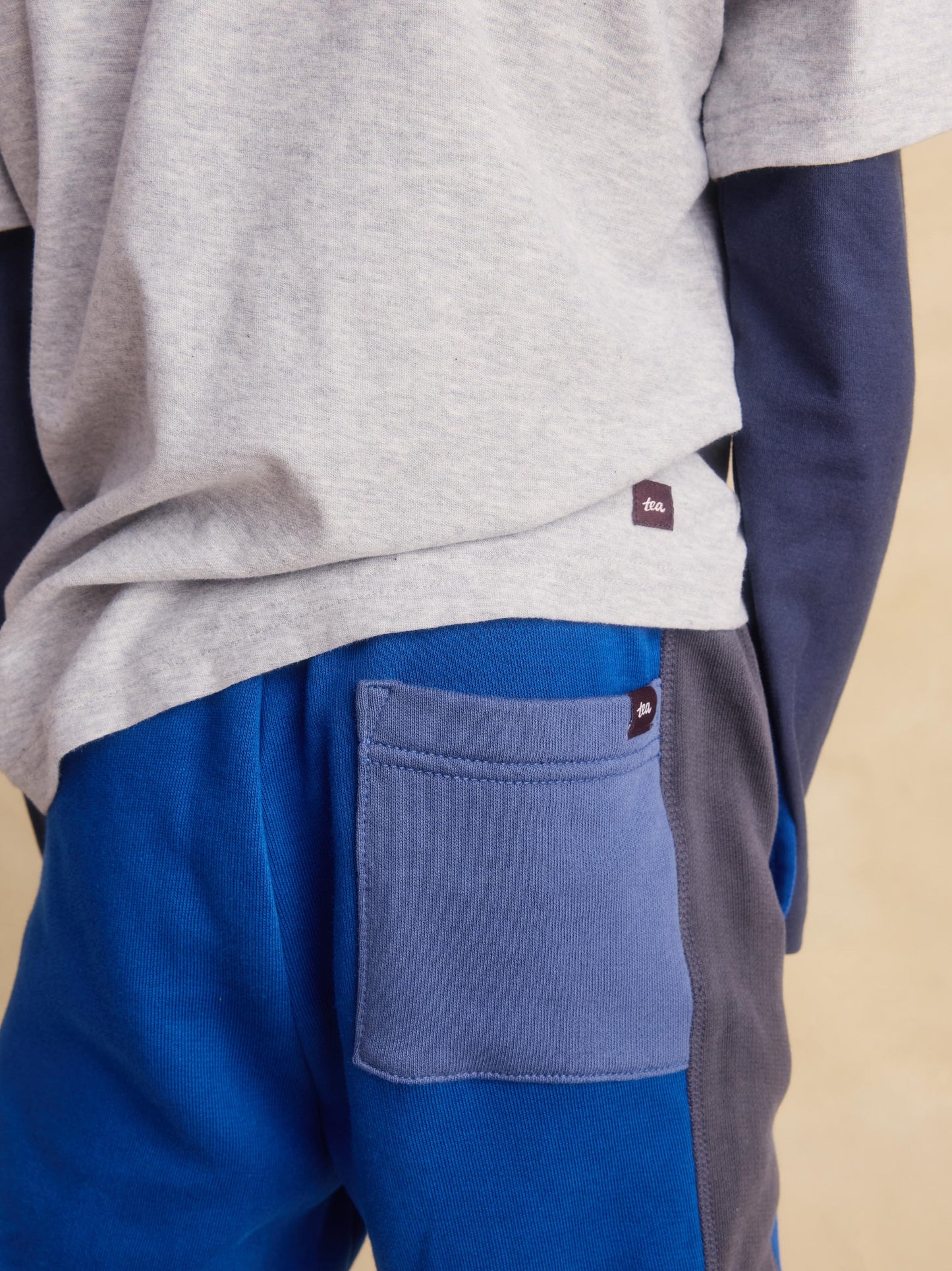Color Block Stripe-Out Joggers, Royal