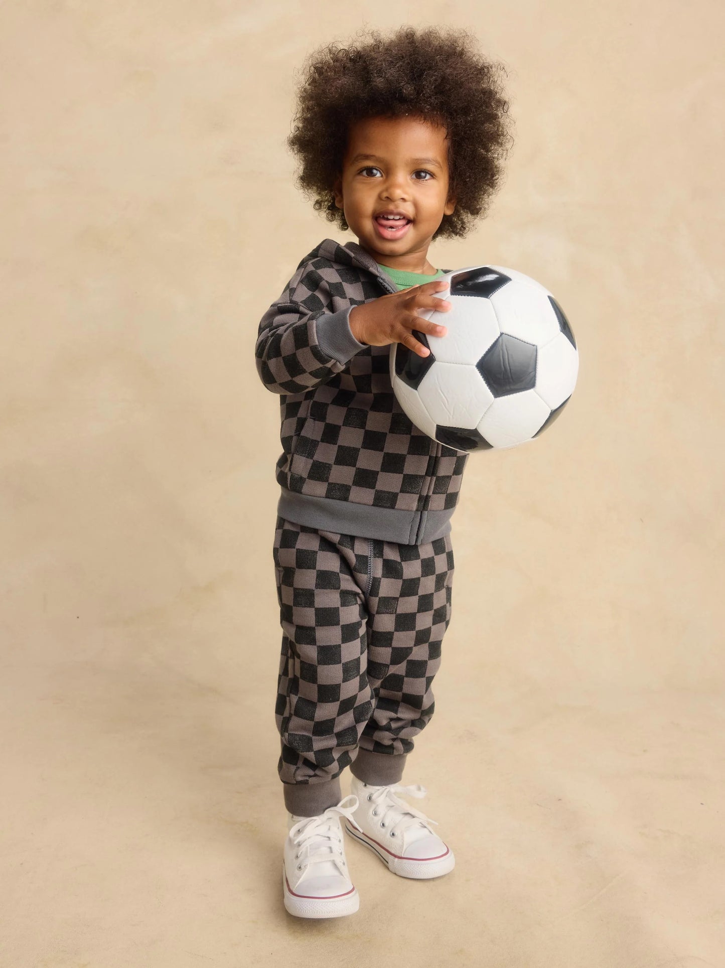 Easy Fit Hoodie, Checkerboard