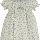 Fallen Leaves L/S Wreath Dress, Blue