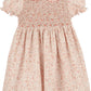 Honeycomb L/S Smock Dress, Orange