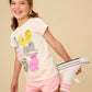 S/S Graphic Tee, Colorful Cats