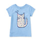 S/S Graphic Tee, Azulejo Cat