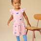 Flutter Sleeve Pocket Dress, Spanish Water Dog