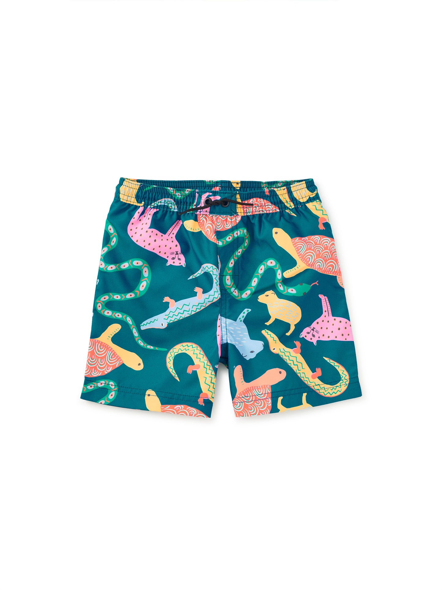 Mid-Length Swim Trunks, Brazilian Folk Animals